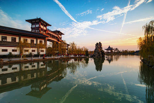 原创湖北木兰水镇有江南水景的风韵之姿现成网红打卡地