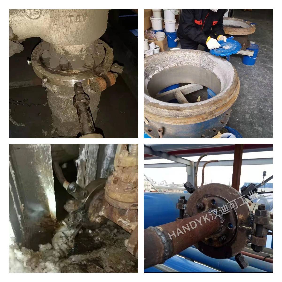 化工企业中管道法兰三通弯头等部位发生泄漏怎样修复你知道吗