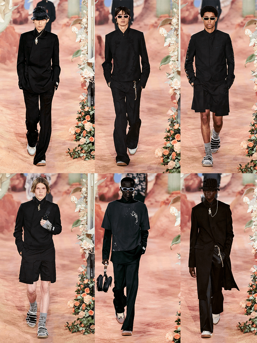 增加了 Dior Men 2022春季男装系列，不紧身的瘦削，精确裁剪和结实设计