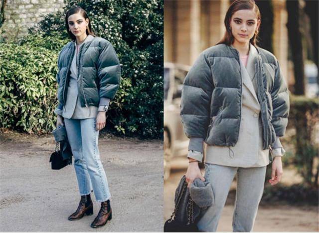 下半身 长羽绒服过时了！今年秋冬流行的棉袄长这样？小个子穿显瘦又显高