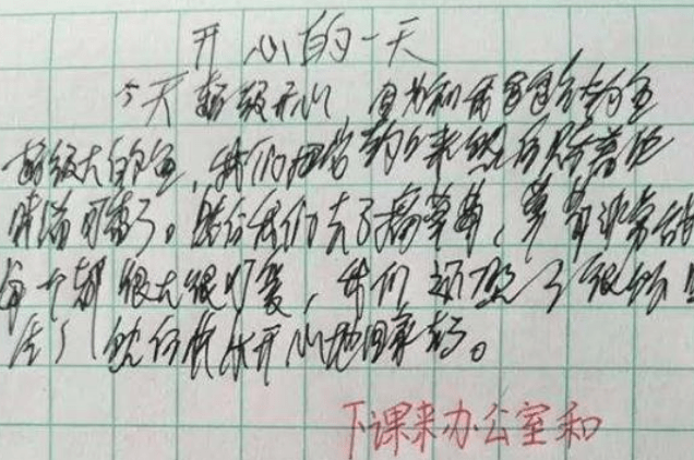 小学生作文得0分，拐着弯“骂人”，老师看后怒了：看我怎么治你