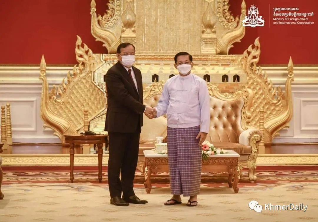 柬埔寨外长访问缅甸会晤敏昂莱