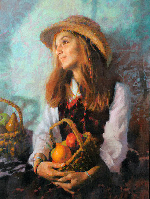 色彩光影搭配的静物和人物画作看着真是一种享受美极了