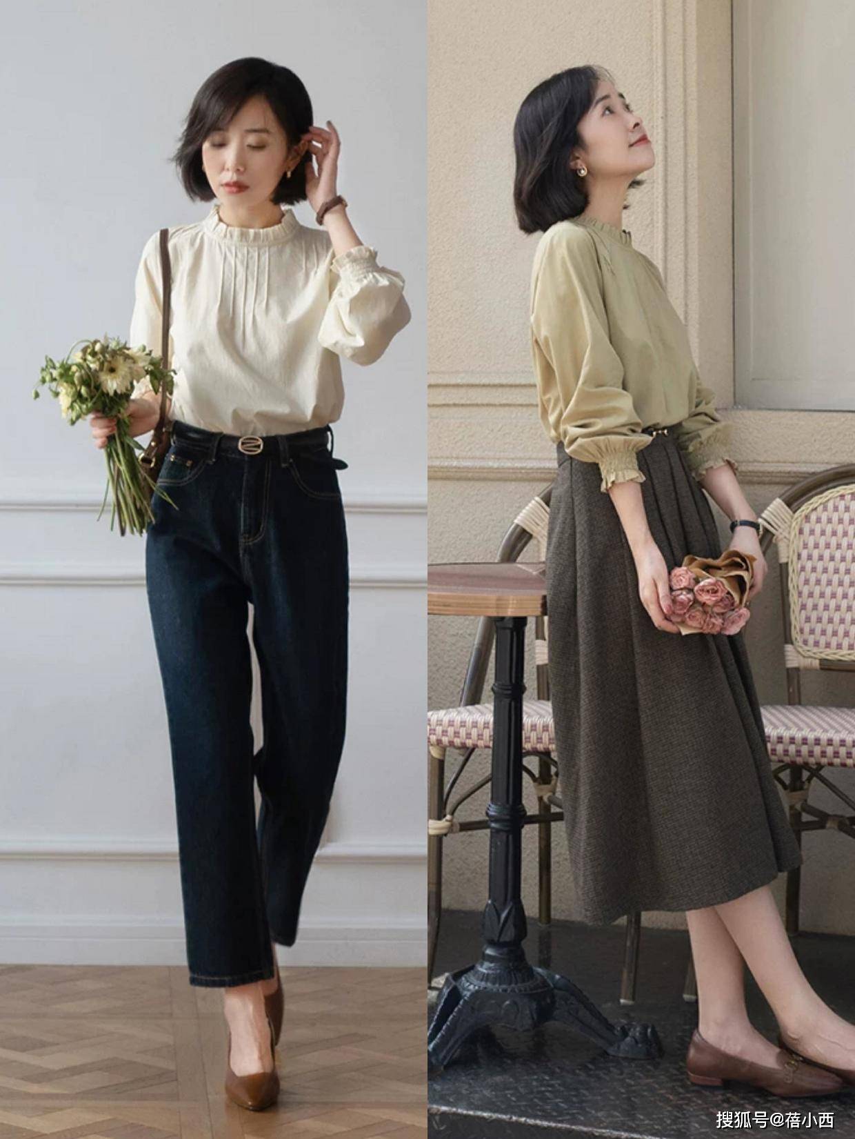 整体 今年春天“衬衫”穿搭又卷土重来了，时尚又大气，轻松演绎气质美