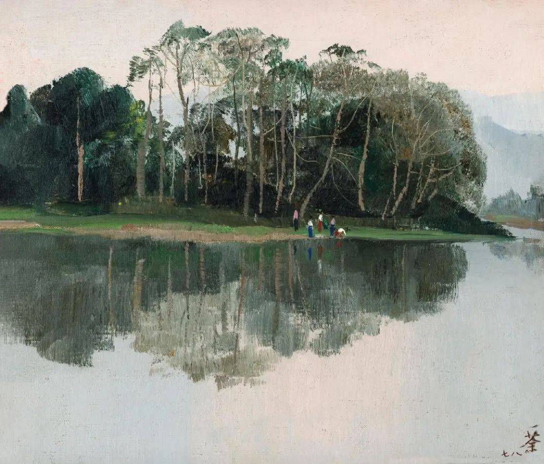 吴冠中经典油画作品,表现了中国传统文化的意蕴_艺术_风景_吴冠中