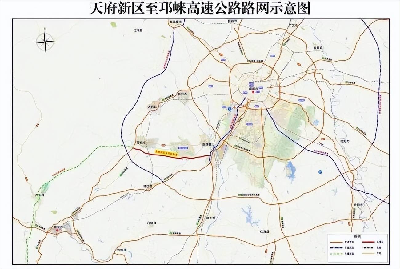 原创四川这条高速被称为成雅高速复线长42公里连接天府新区和邛崃