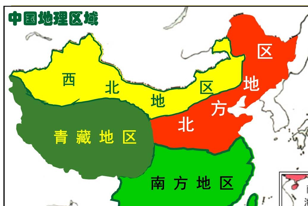 中国南北分界线地图图片