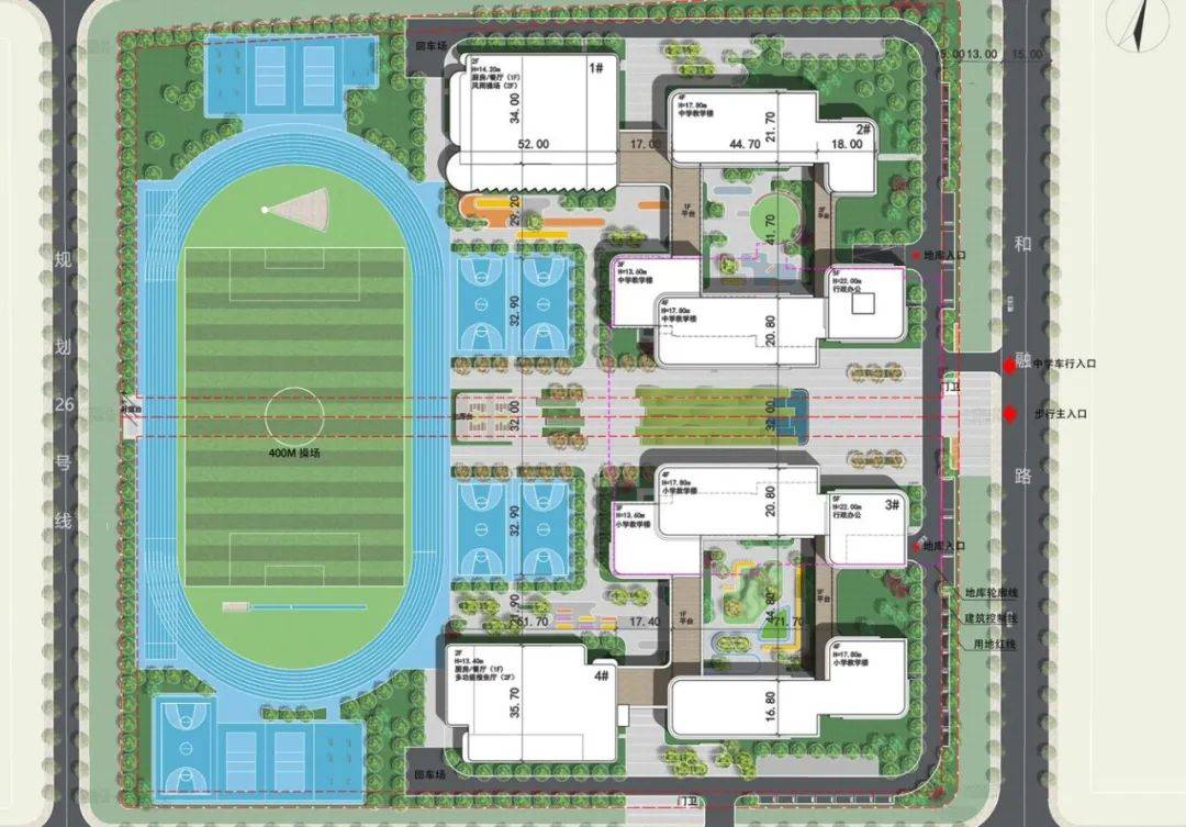 高新区文典路学校效果图披露_教学_小学_乐融