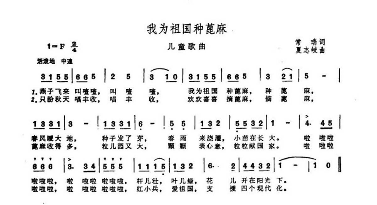 种子歌唱歌谱歌词图片