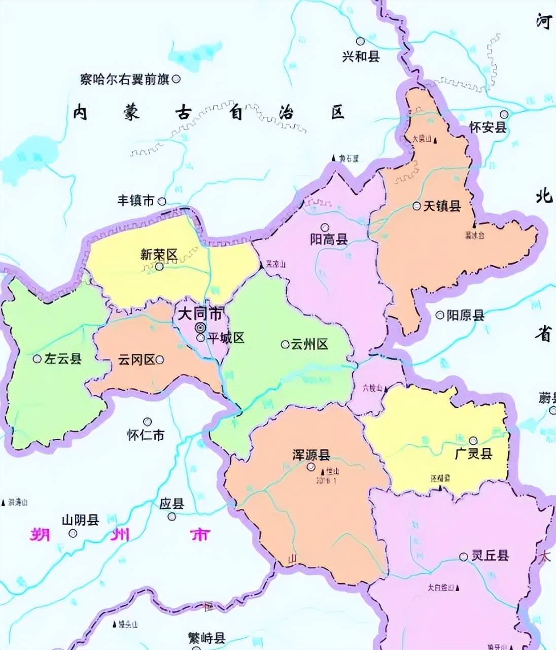 山西省的区划变动,11个地级市之一,大同市为何有10个区县?