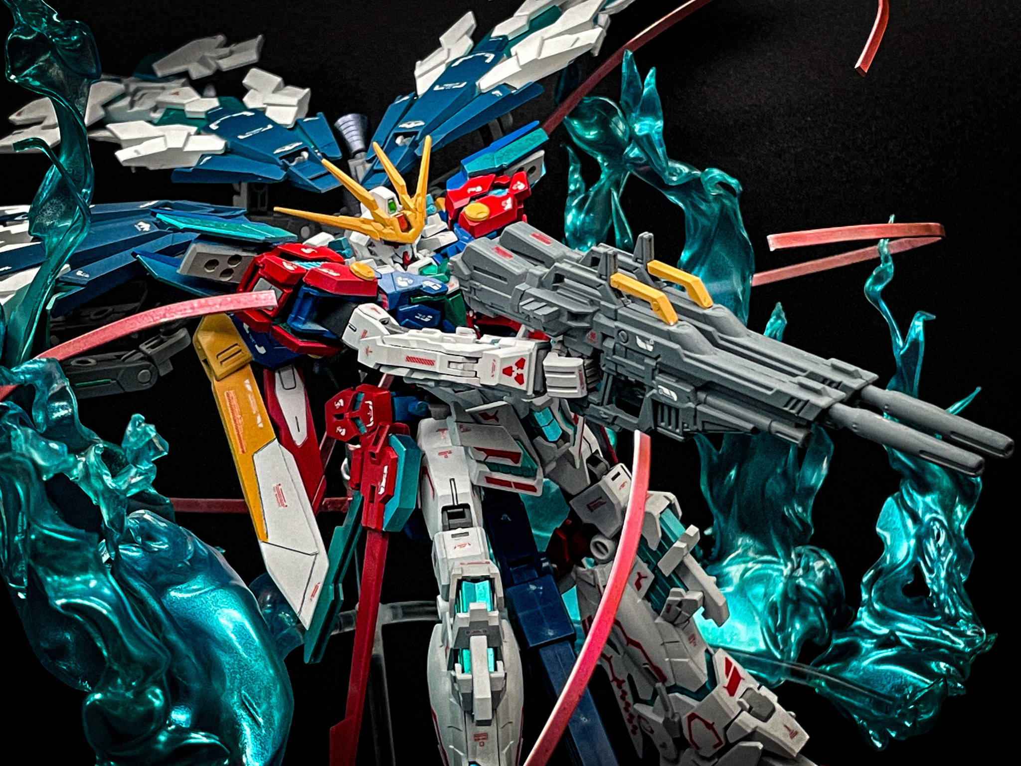 核心高达飞翼高达飞翼高达模型三合一混搭改造