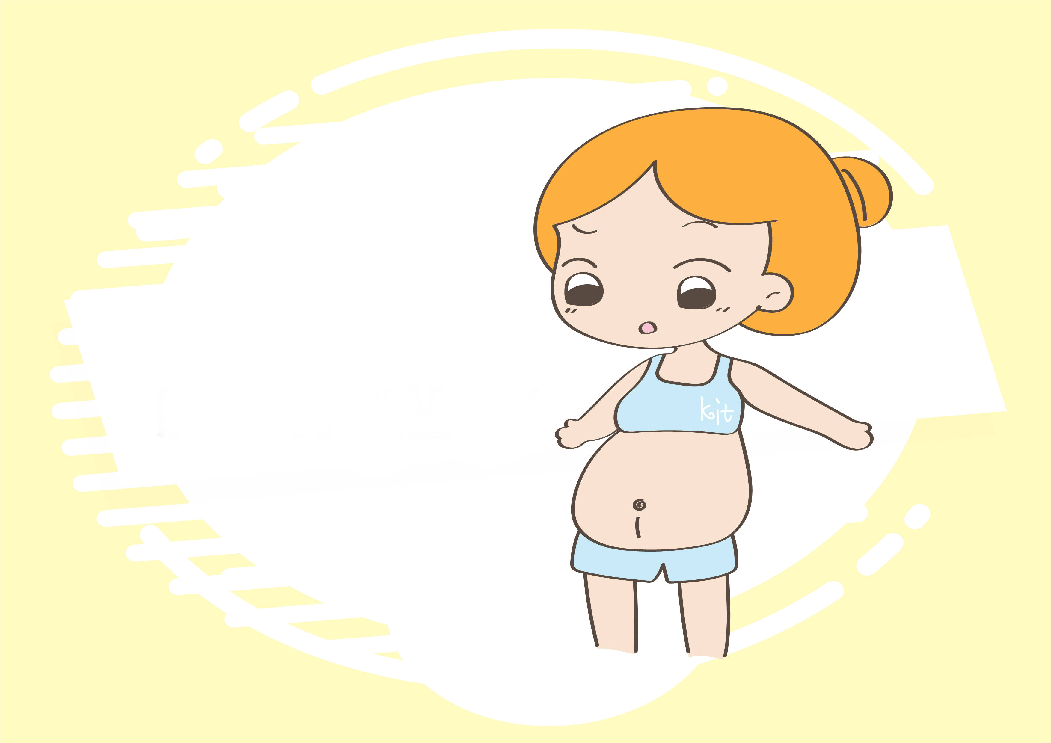 孕妇肚子卡通照片图片