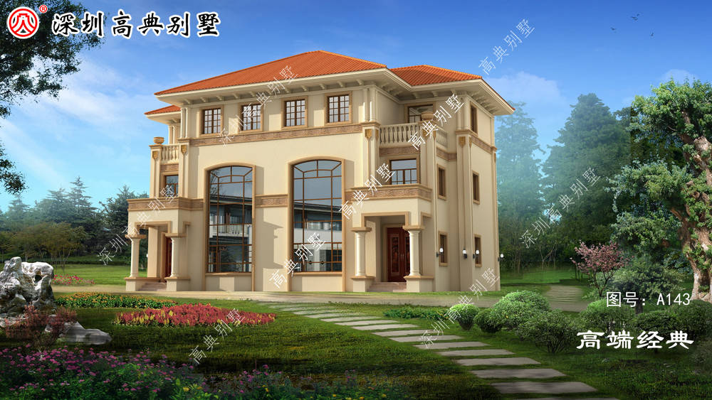 对称设计的双拼户型,最适合兄弟,或者亲朋好友合建了_别墅_邻村_话题