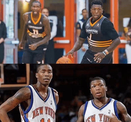 原创nba扣篮王小土豆罗宾逊仍征战球场联手克劳福德身材仍强壮