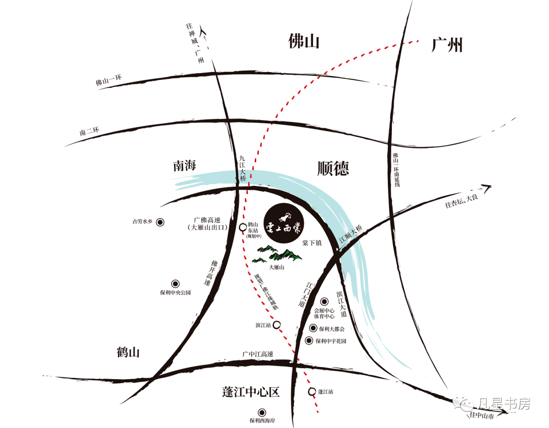 國家級路網配套【交通配套】項目地址:廣佛西·九江大橋旁【項目區位