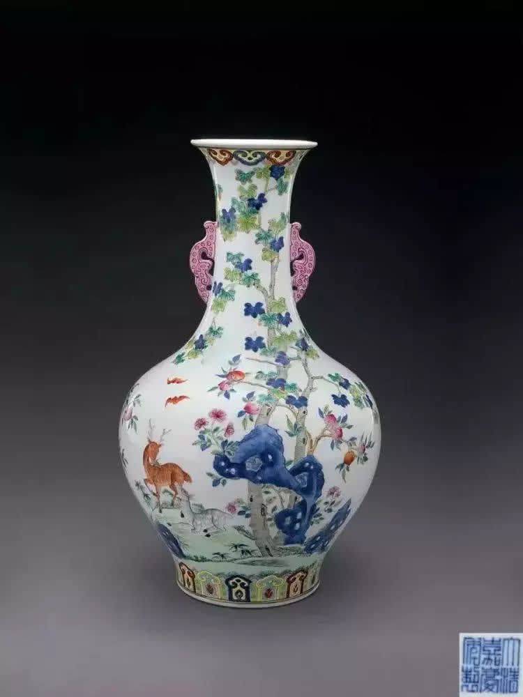 清嘉庆 鹿纹饰清乾隆 鹿纹饰清光绪 鹿纹饰纹饰是鉴定瓷器里面非常