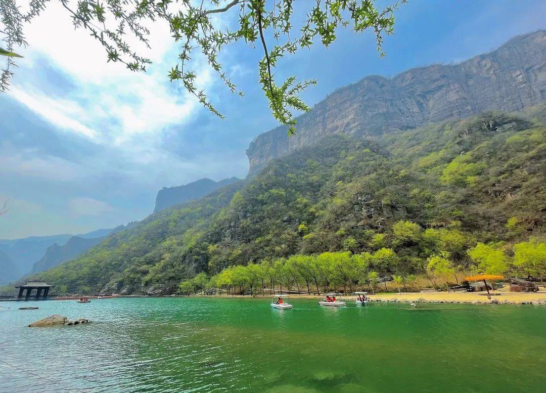 河南旅游不负春天宝泉景区风光无限赏花正当时