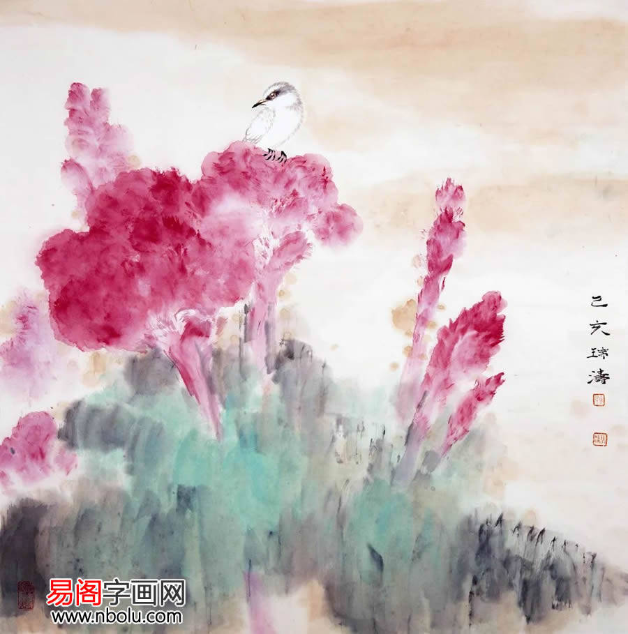 马瑞涛小写意花鸟画清新秀雅洒脱隽秀