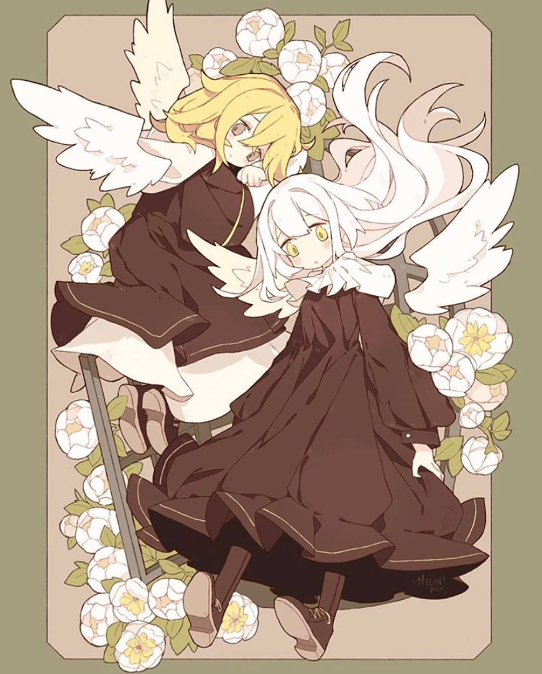 清新治愈的q版女孩子插画融合了日常与幻想等元素