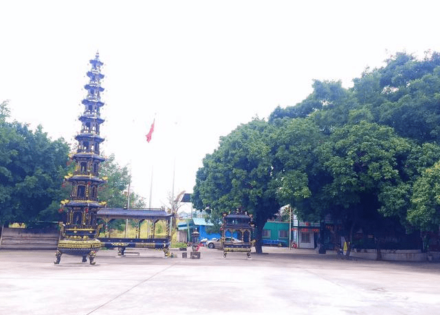 深圳一座超低调的寺庙——坪山国兴寺,你去过吗?_谭仙_大雄宝殿_松树