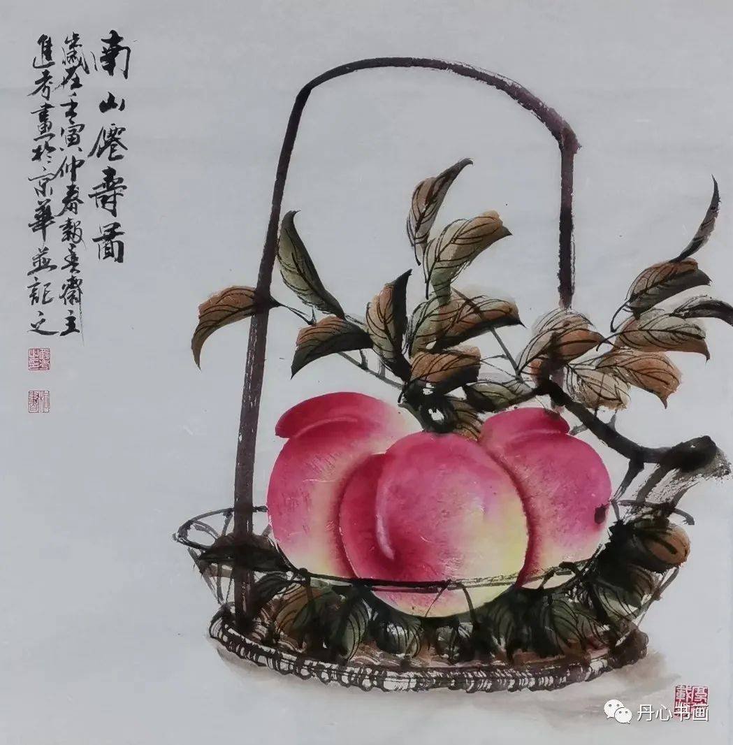 气息浓厚古朴飘逸寿桃画家贾进考