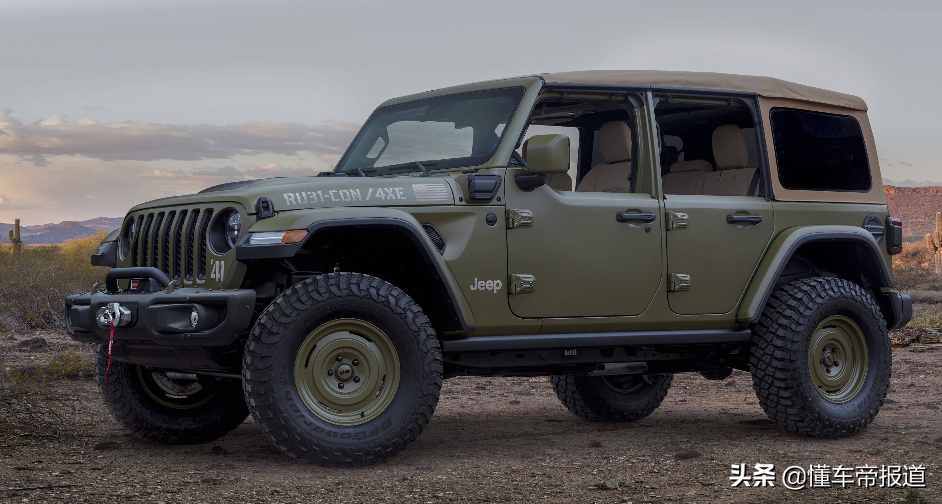 基于牧马人角斗士开发jeep多款硬派越野新车发布