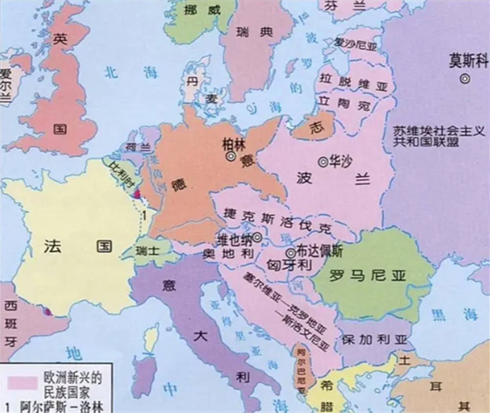 一战前世界地图图片