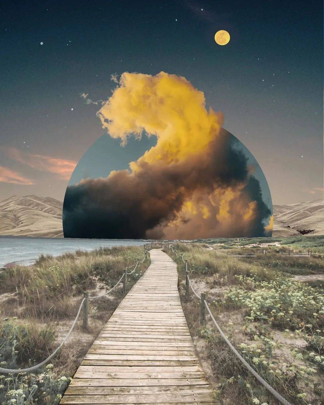 突破合乎逻辑与实际的现实观的超现实主义艺术作品_aaron_brad_walls