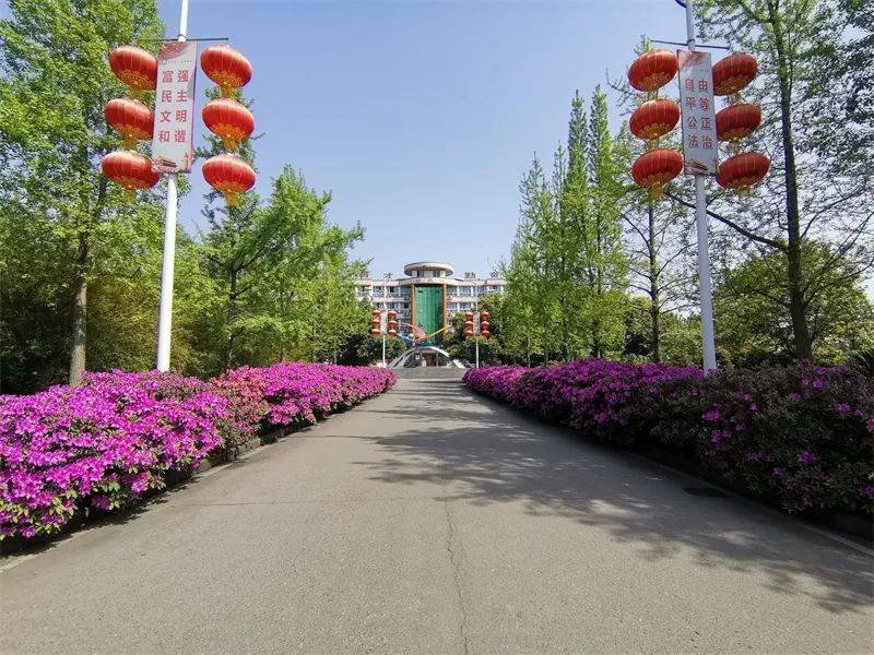 新校园风景四川省洪雅中学校地处具有"中国氧都"之称的国家级生态县