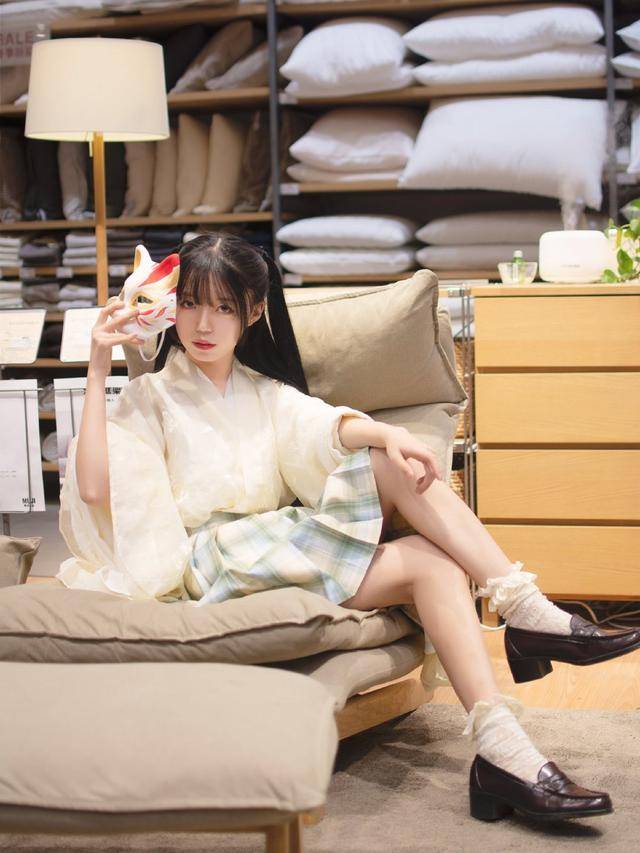 身高158的小个子女生,穿汉服这样"混搭",可爱又优雅,很显高_jk_风格