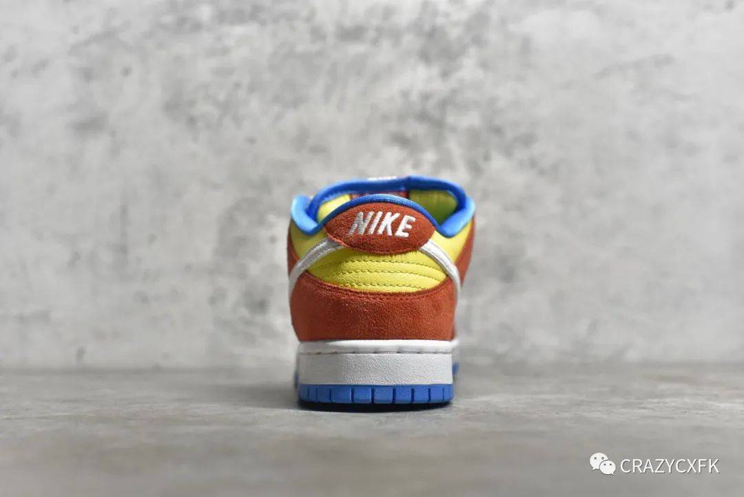 耐克巴特辛普森联名 nike sb dunk low bart simpson 黄橙蓝低帮板鞋