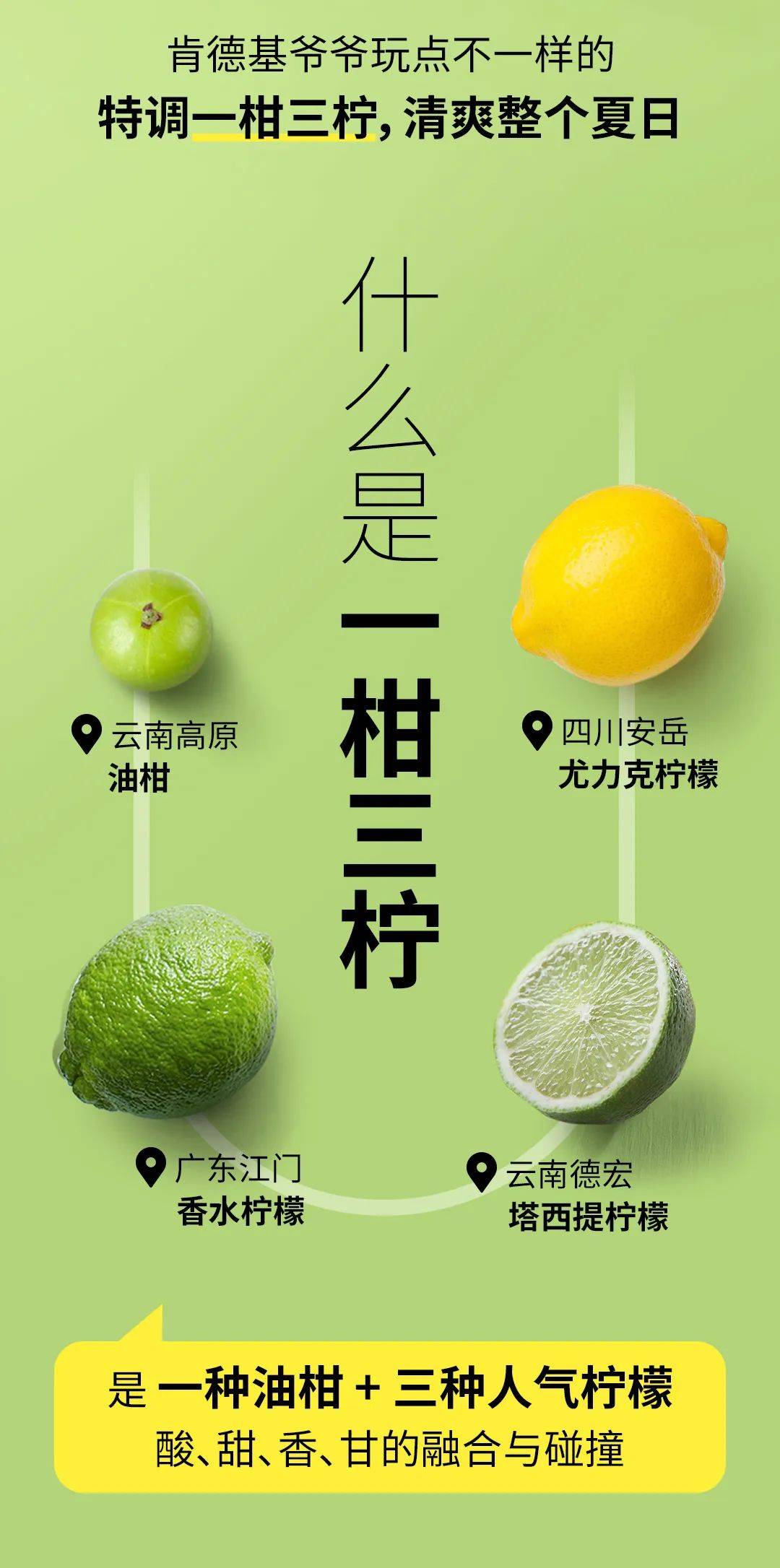 kfc爆汁三柠油柑茶清爽上市2瓶299