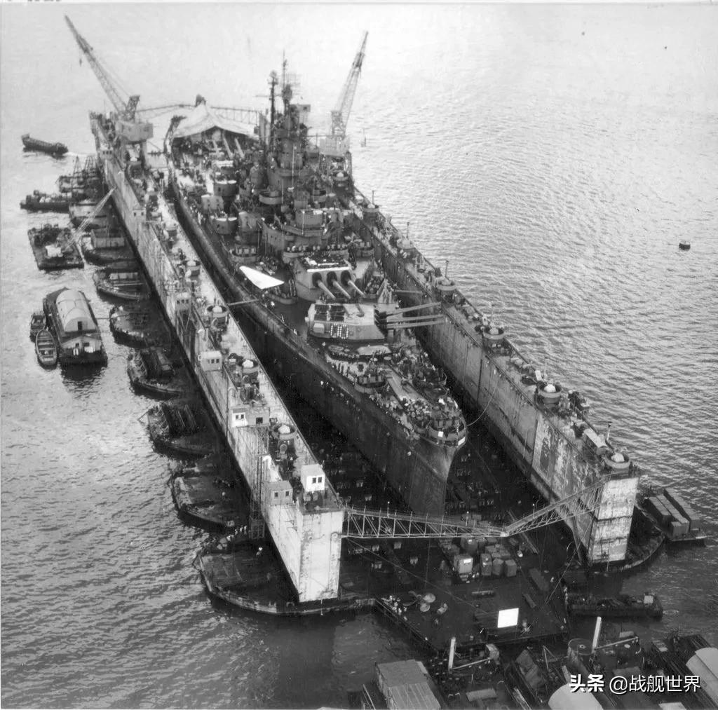 "号战列舰二战结束后,许多在战时建造的浮动干船坞依然服役了很长时间