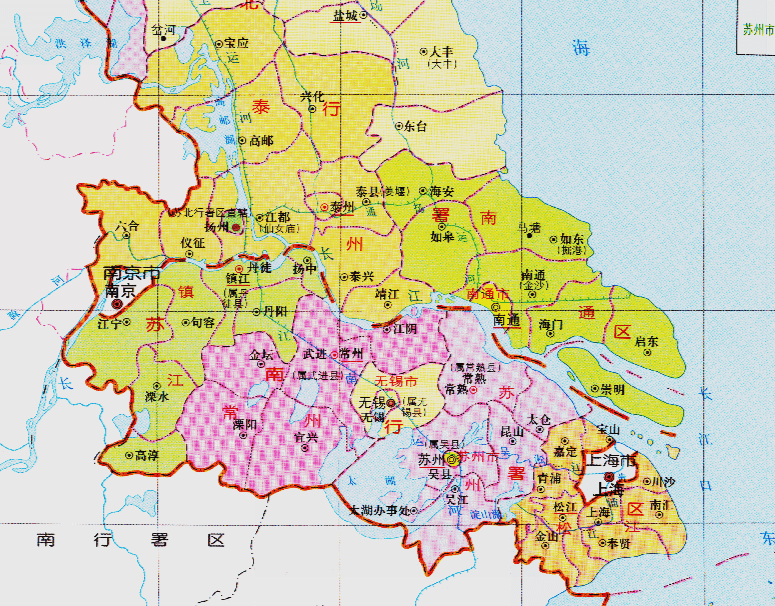 江蘇省的區劃變動13個地級市之一常州市為何有6個區縣