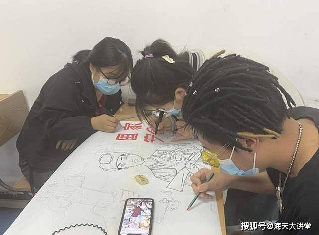 少年強國強陝西工商職業學院開展國家安全教育主題繪畫活動