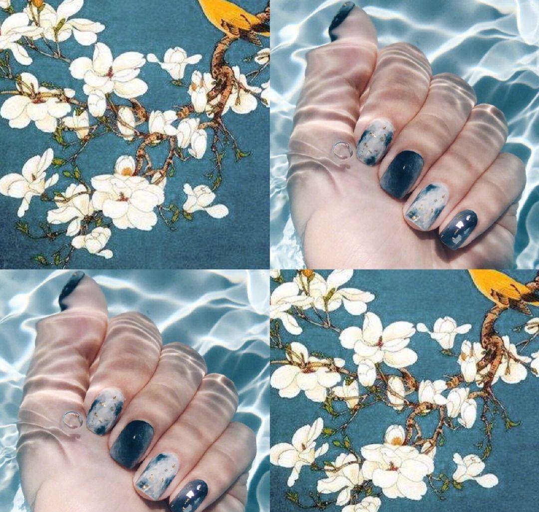 原创8款中国风神仙美甲过年做这种精致的国风美甲年味十足