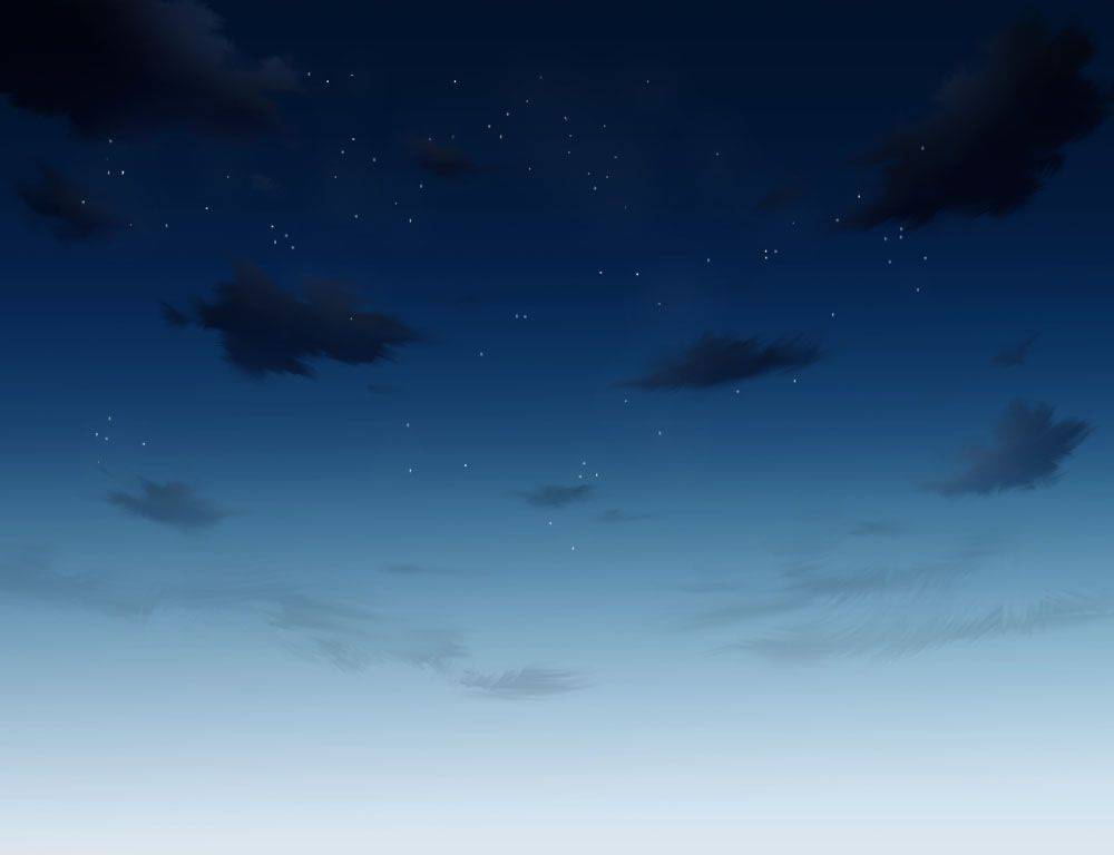 星空夜景怎么画夜晚的天空的画法教程