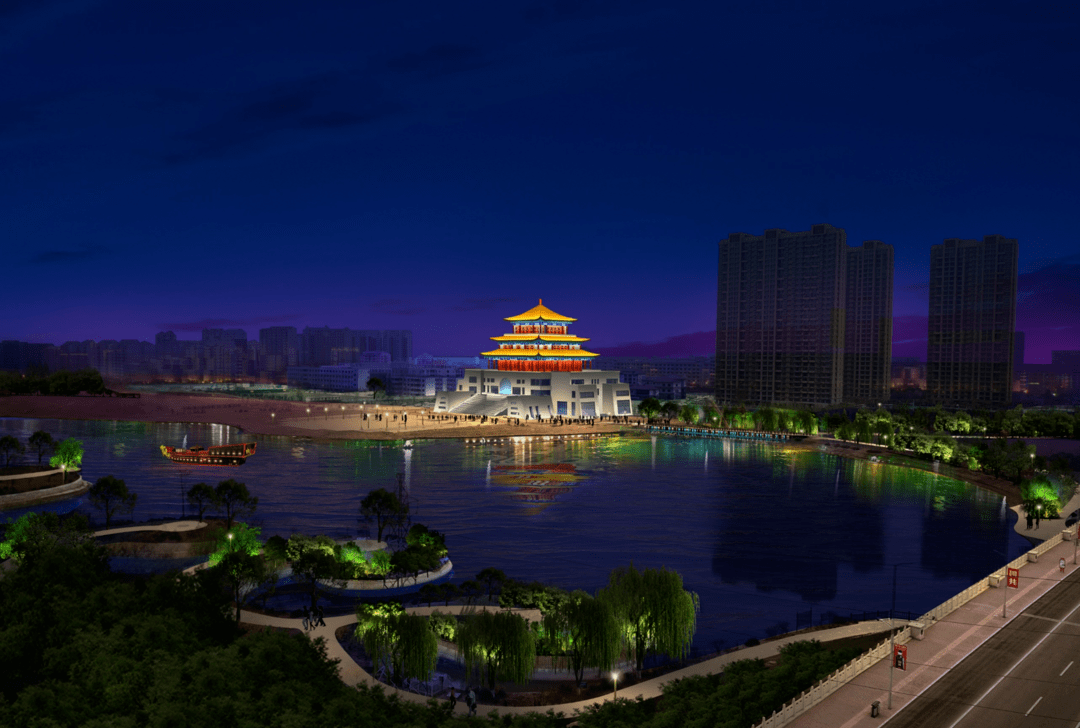 高青县新型文旅夜经济特色街区提升改造方案解析_旅游_建筑_照明