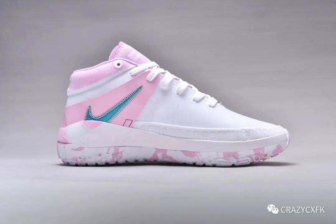 杜兰特nikezoomkd13ep粉白乳腺癌篮球鞋