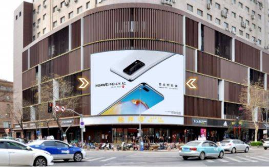 济南户外广告怎么做视听域传媒供解锁济南泉城路彩云大厦led屏广告