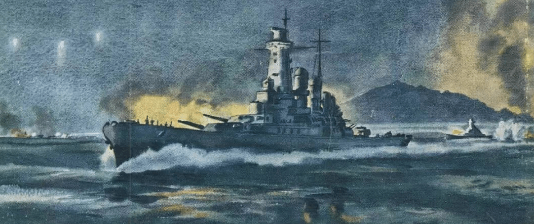 原创二战美军经典驱逐舰拉菲号所罗门群岛海战与日本战列舰同归于尽