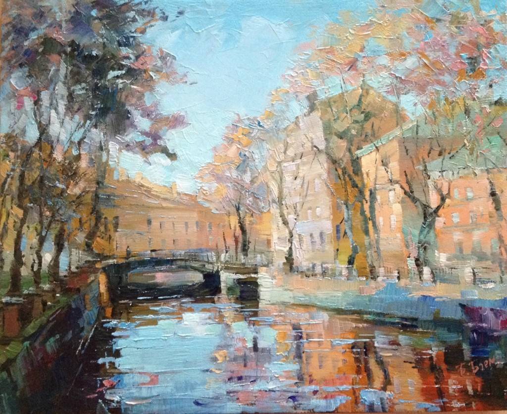 我爱我的列宁格勒圣彼得堡,城市油画|俄罗斯艺术家:巴格贝姆