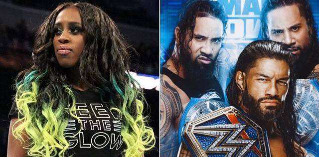 作为前smackdown女子冠军,目前娜欧米与莎夏·班克斯为wwe女子双打