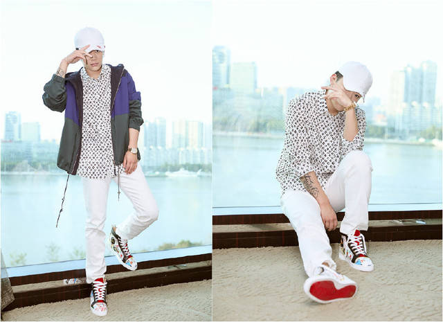 原创pgone风波首现身戴红帽穿红鞋网友这还想着从头红到脚呢