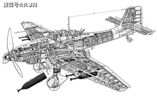 斯图卡俯冲轰炸机画法图片