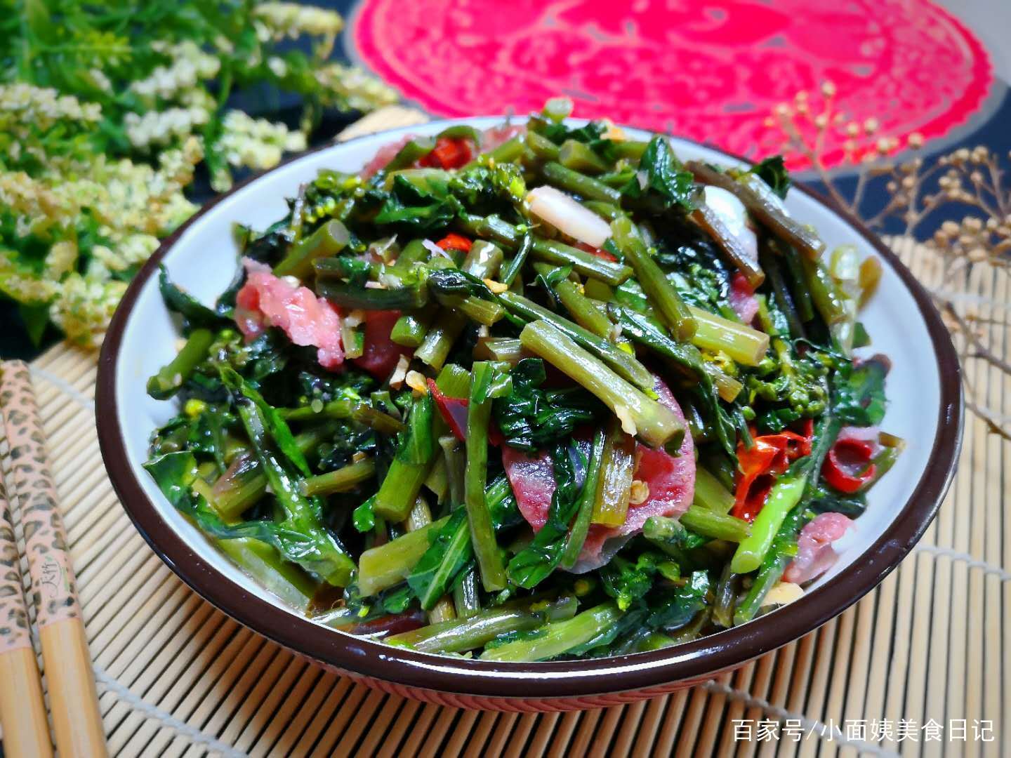 原创春天遇到这菜我从不手软一次买四五斤清热去火老公点名吃