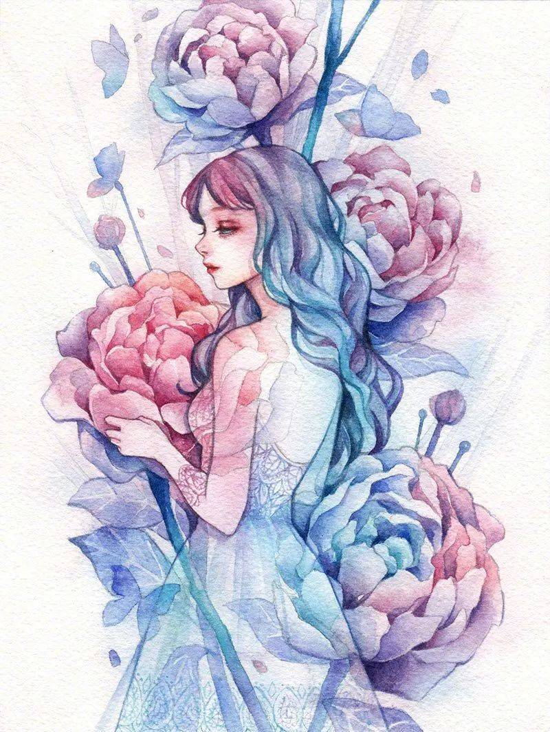 【插画】margaret morales:诗意的梦幻_作品_唯美_版权