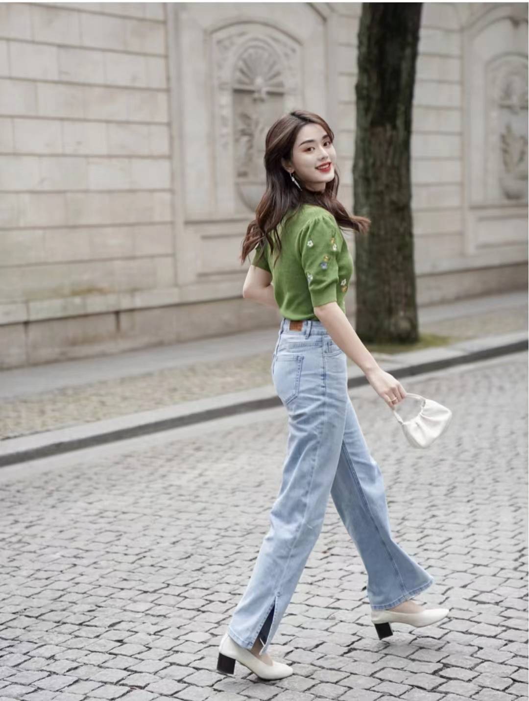 针织短袖衫怎么搭配最好看