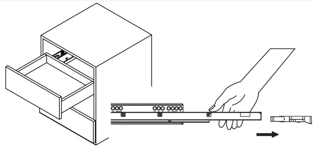 抽屉滑轨cad图图片