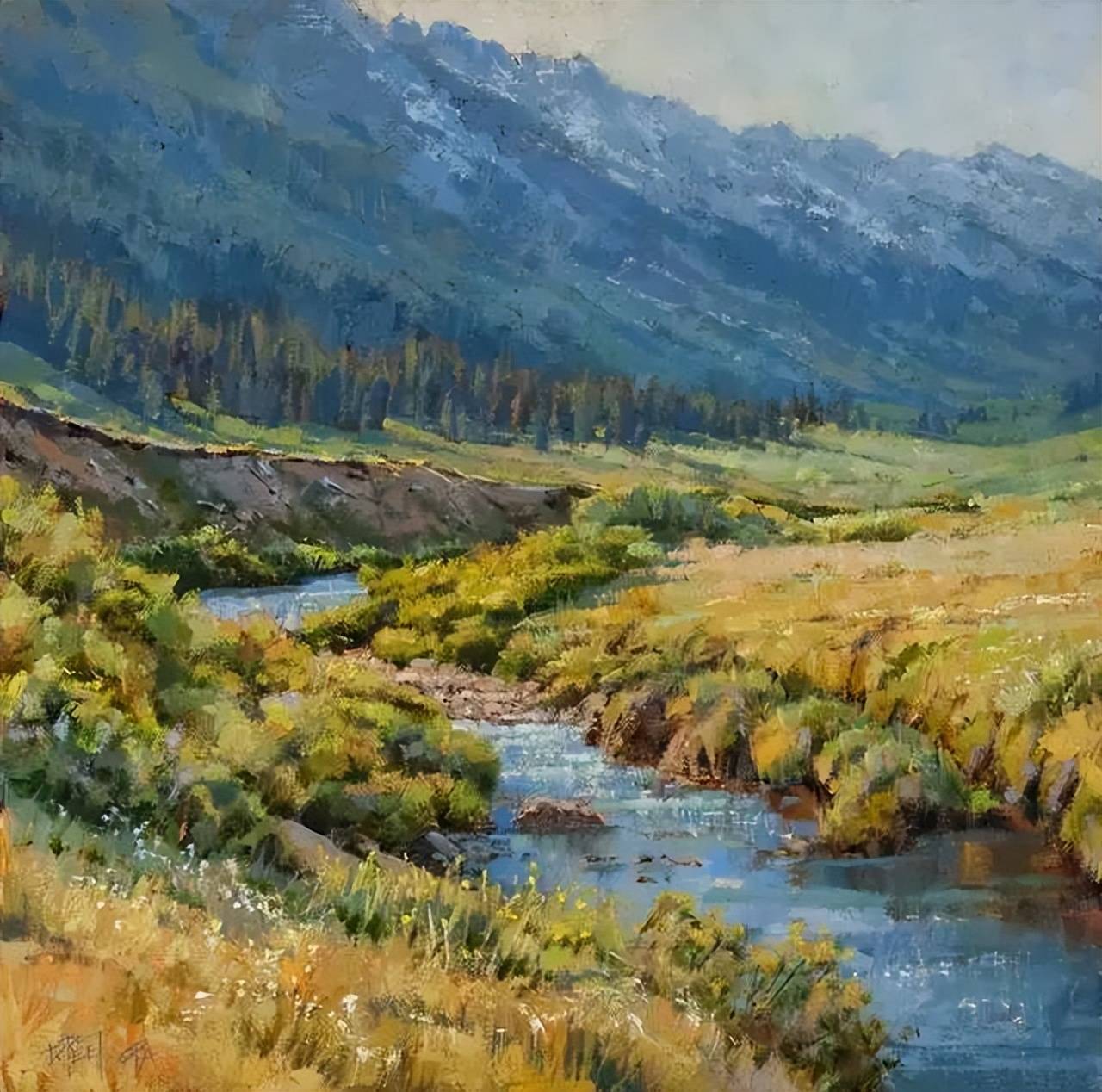 这些风景油画太美了,归于自然的美,总能让人陶醉,果断收藏_darcie